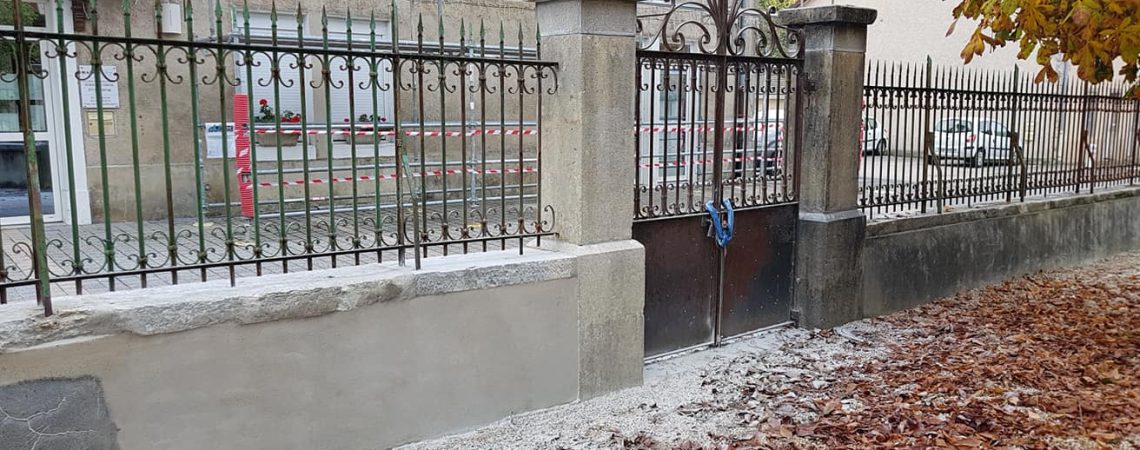 Décapage muret en pierre
